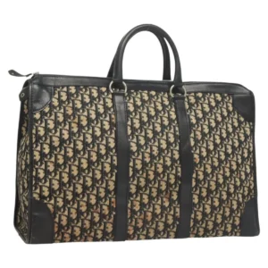 Christian Dior Trotter Borsa a Mano Tela Oro Navy Auth 126103 - Jerrillo