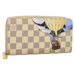Portafoglio LOUIS VUITTON Damier Azur Illustre Palloncino Zippy N63006 LV Auth 127710 - Jerrillo