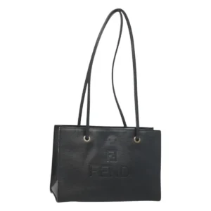 Borsa a tracolla FENDI in pelle nera originale 124503 - Jerrillo