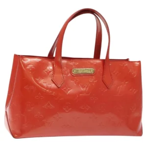 Borsa LOUIS VUITTON Monogram Vernis Wilshire PM Arancio Tramonto M93644 Autentica BA3521 - Jerrillo