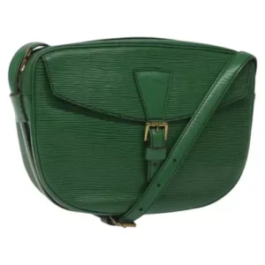 Borsa a tracolla Louis Vuitton Epi Jeune Fille MM verde M52154 LV Auth BD827 - Jerrillo