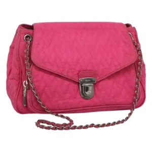 Borsa a tracolla PRADA a catena in nylon rosa Auth 92071 - Jerrillo