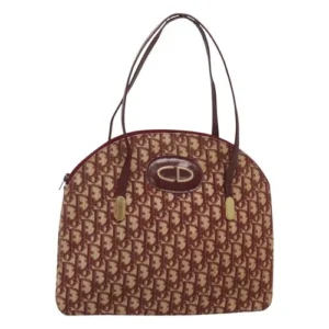 Borsa a tracolla Christian Dior Trotter in tela rosso oro Auth 127478 - Jerrillo