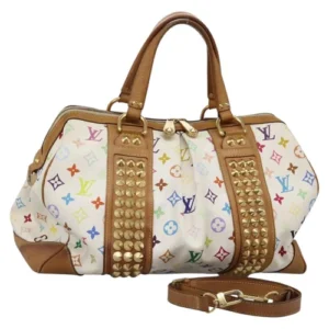 LOUIS VUITTON Monogram Multicolore Courtney GM Borsa 2 vie Bianca M40260 Auth 116431 - Jerrillo