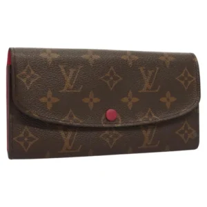 Portafoglio Louis Vuitton Monogram Portefeuille Emilie Rosa M60697 LV Auth 121244 - Jerrillo