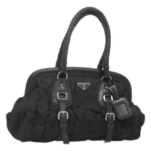 Borsa a tracolla PRADA in nylon nero Auth SW793 - Jerrillo