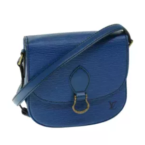 Borsa a tracolla Louis Vuitton Epi Mini Saint Cloud blu M52215 LV originale ar11403 - Jerrillo