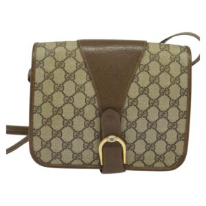 GUCCI GG Supreme Borsa a Tracolla PVC Beige Oro Autentica BA2037 - Jerrillo