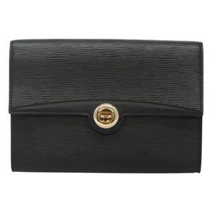 LOUIS VUITTON Epi Pochette Arche Shoulder Bag Black Noir M52572 LV Auth KD014 - Jerrillo
