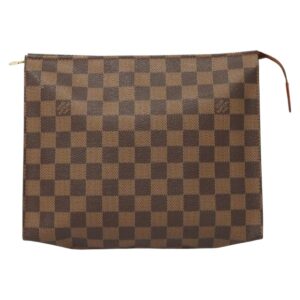 LOUIS VUITTON Damier Ebene Poche Toilette 26 Pouch N47543 LV Auth MX437 - Jerrillo