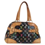LOUIS VUITTON Monogram Multicolor Claudia Hand Bag Black M40194 LV Auth 128859V - Jerrillo