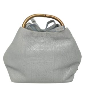 PRADA Hand Bag Leather Light Blue Auth 101859V - Jerrillo