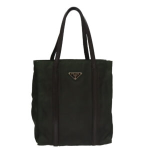 PRADA Hand Bag Nylon Khaki Auth 109677 - Jerrillo