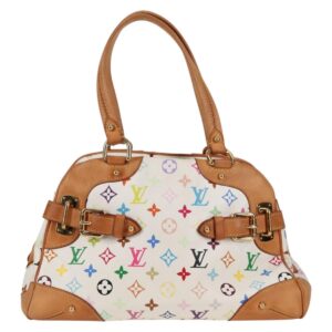 LOUIS VUITTON Monogram Multicolor Claudia Hand Bag White M40193 LV Auth 131551V - Jerrillo
