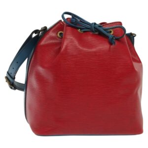 LOUIS VUITTON Borsa a tracolla Epi Petit Noe Castigliano Rosso Blu LV Auth 137359 - Jerrillo
