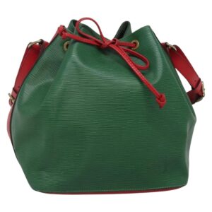 LOUIS VUITTON Epi Petit Noe Borsa a tracolla bicolore verde rosso M44147 LV Auth 142256 - Jerrillo