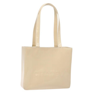Borsa tote CHANEL in smalto beige oro CC Auth bs27673 - Jerrillo