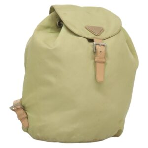 Zaino PRADA Nylon Beige Argento Auth bs28213 - Jerrillo