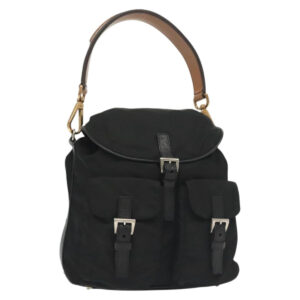 Borsa a tracolla PRADA in nylon nero argento Auth yk19273 - Jerrillo