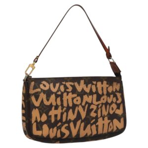 LOUIS VUITTON Monogram Graffiti Pochette Accessori Arancione M92193 Auth 115496 - Jerrillo
