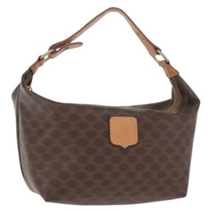 Borsa a mano in tela Macadam CELINE in pelle PVC marrone oro Auth 148895 - Jerrillo