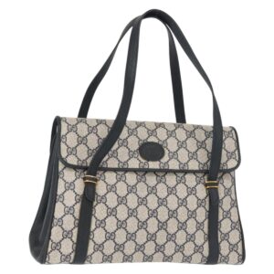 Borsa a tracolla GUCCI GG Supreme in PVC blu navy e oro 000 46 4857 Auth 150729 - Jerrillo