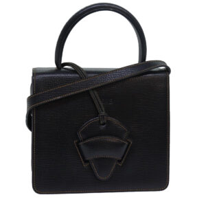 Borsa a mano LOEWE in pelle 2 vie nera Auth 80978 - Jerrillo