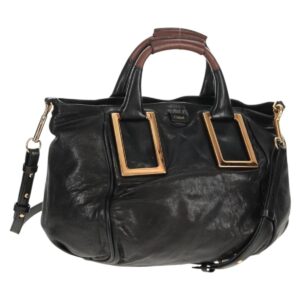 Borsa a mano Chloe Etel in pelle 2 vie nera Auth BA6838 - Jerrillo