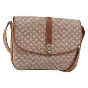Borsa a tracolla in tela Macadam CELINE in PVC beige oro Auth BA7051 - Jerrillo