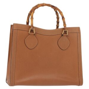 GUCCI Borsa a mano in bambù Pelle Marrone Oro 002 2853 0260 0 Auth ep11300 - Jerrillo