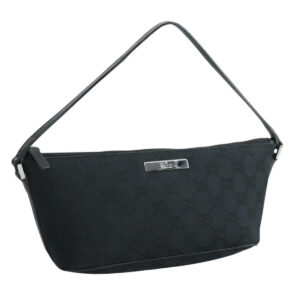 GUCCI GG Canvas Pouch Nero 039 1103 Auth ki5319 - Jerrillo