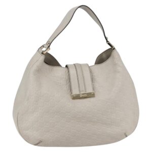 GUCCI Guccissima GG Borsa a tracolla in pelle bianca Auth ki6079 - Jerrillo