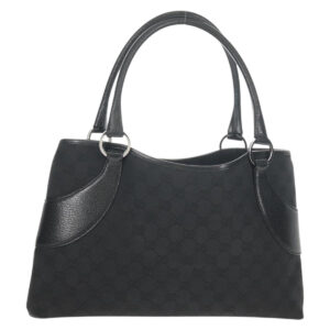 Borsa a mano GUCCI in tela GG nera e argento 113015 Auth am9594V - Jerrillo