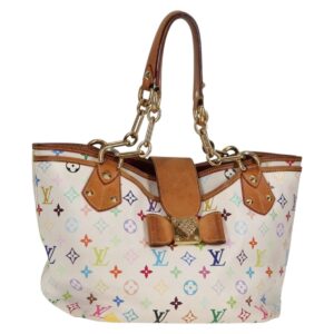 LOUIS VUITTON Borsa a tracolla Annie GM Monogram Multicolor bianca M40303 LV Auth 136622 - Jerrillo
