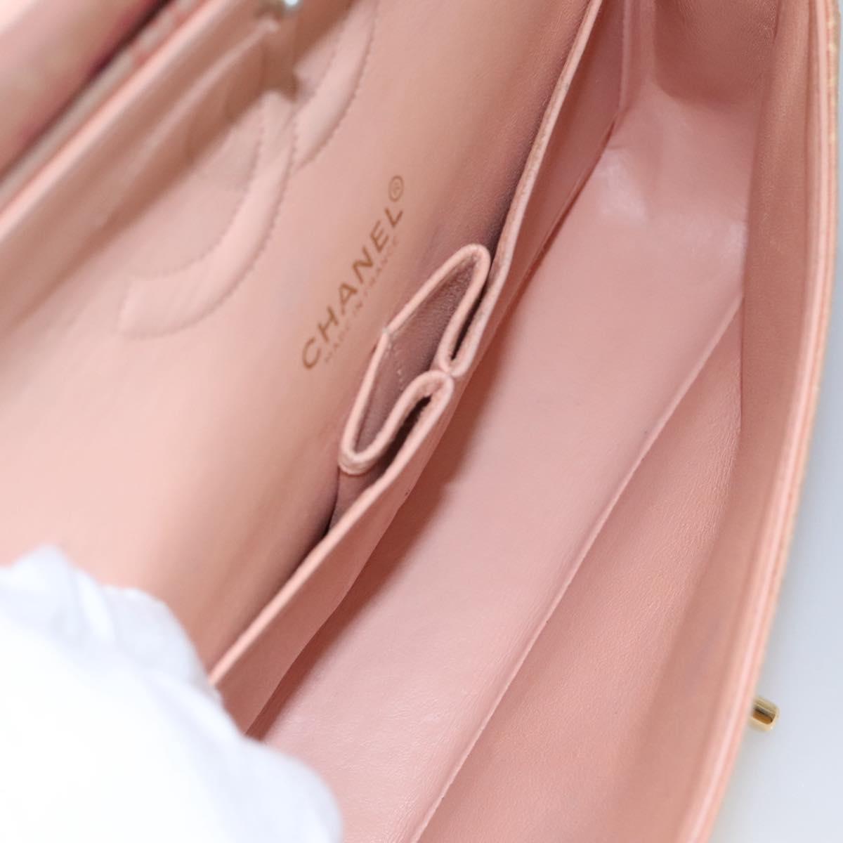 CHANEL Matelasse 25 COCO Icon Chain Shoulder Bag Canvas Pink CC Auth 115714 - Jerrillo image 10