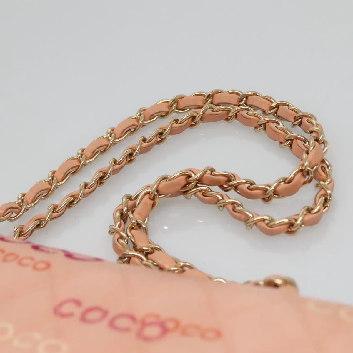 CHANEL Matelasse 25 COCO Icon Chain Shoulder Bag Canvas Pink CC Auth 115714 - Jerrillo image 8