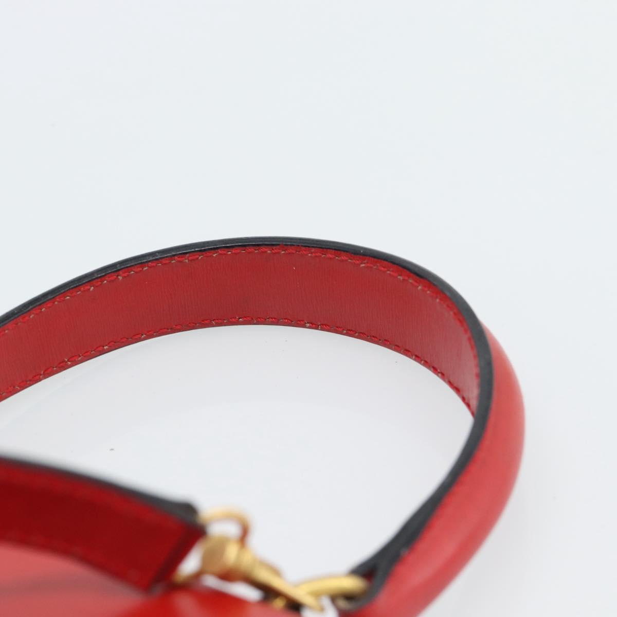 CELINE Hand Bag Leather 2way Red Gold Auth 127535 - Jerrillo image 8