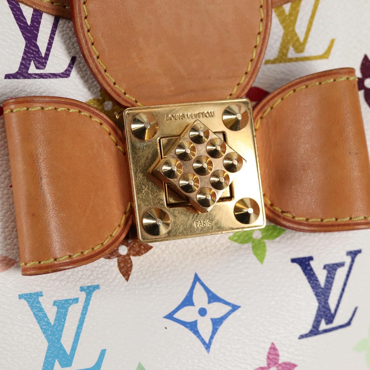 LOUIS VUITTON Monogram Multicolor Annie GM Tote Bag White M40303 LV Auth 128117V - Jerrillo image 10