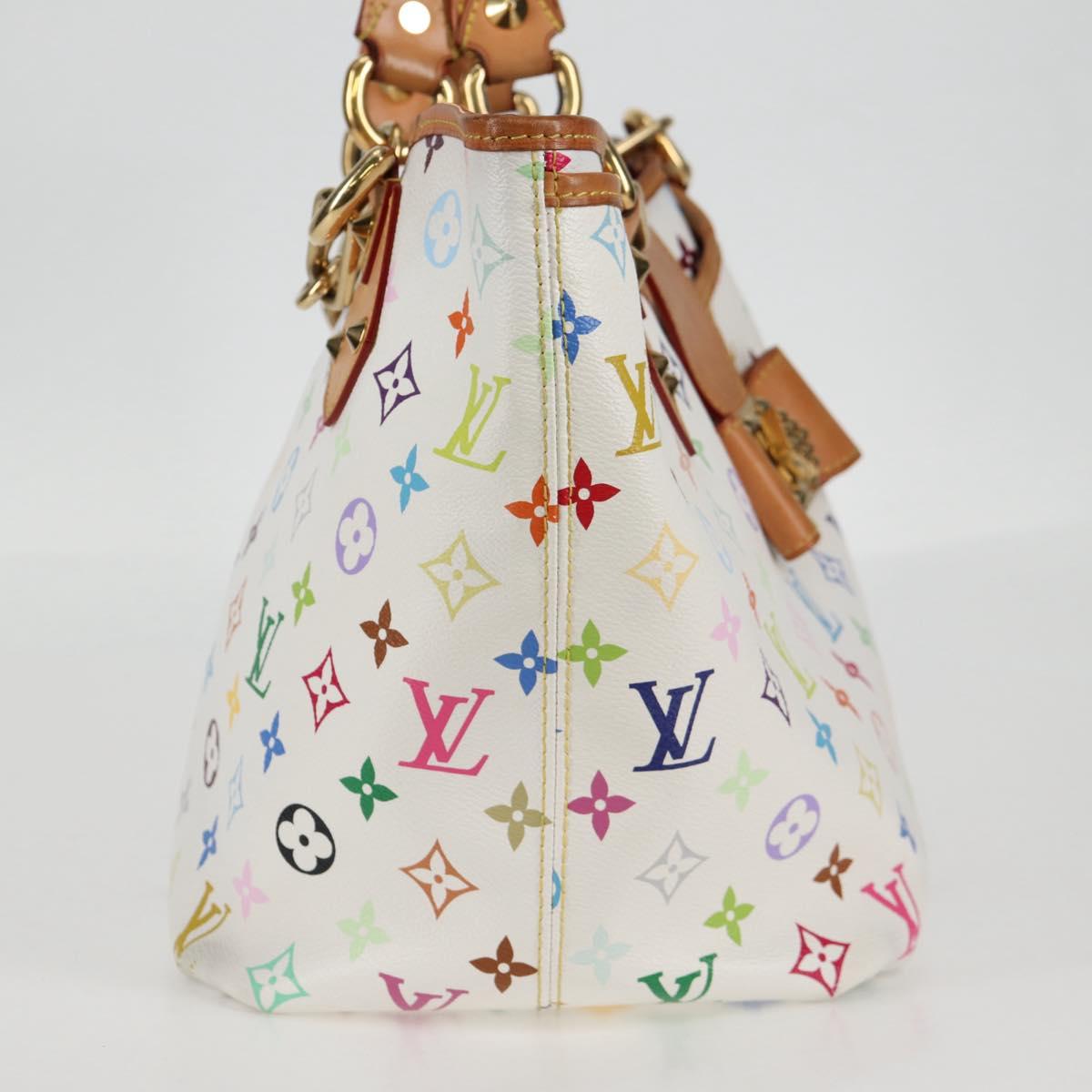 LOUIS VUITTON Monogram Multicolor Annie GM Tote Bag White M40303 LV Auth 128117V - Jerrillo image 4