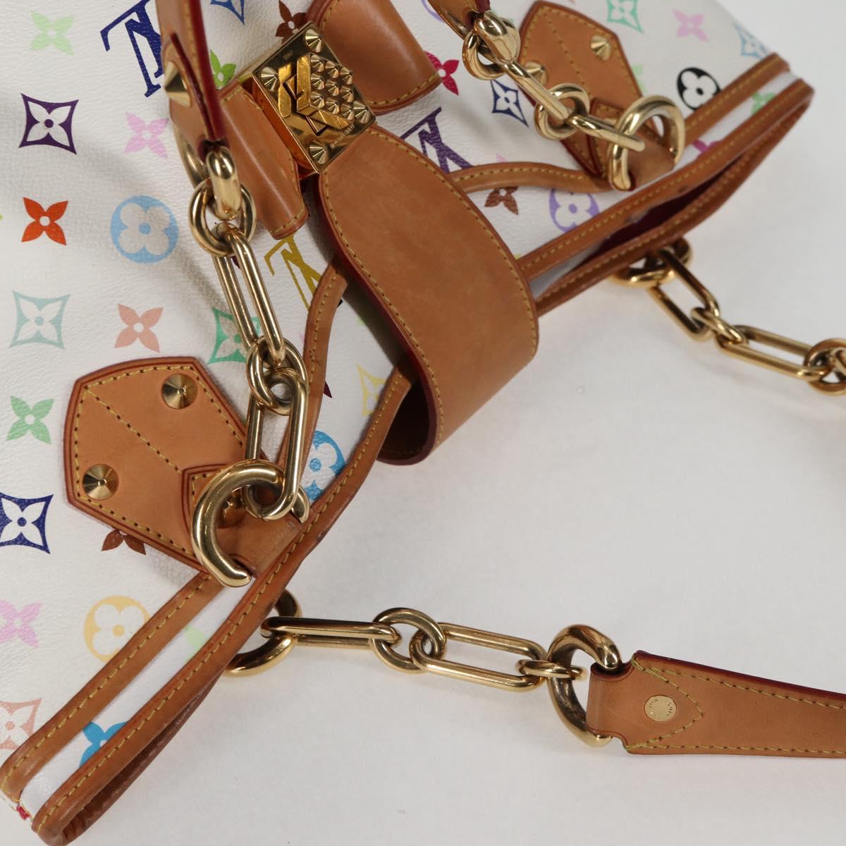 LOUIS VUITTON Monogram Multicolor Annie GM Tote Bag White M40303 LV Auth 128117V - Jerrillo image 6