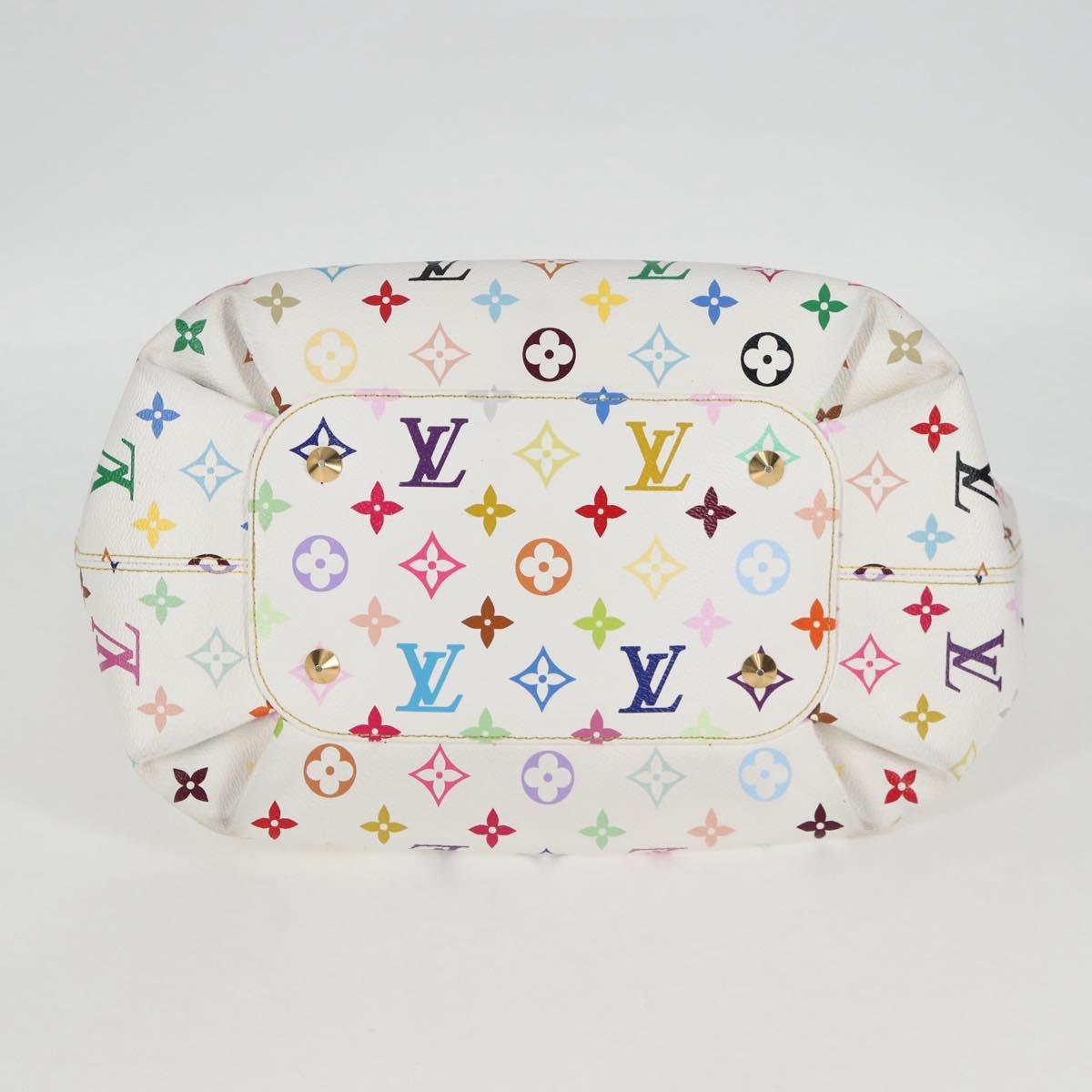 LOUIS VUITTON Monogram Multicolor Annie GM Tote Bag White M40303 LV Auth 128117V - Jerrillo image 5
