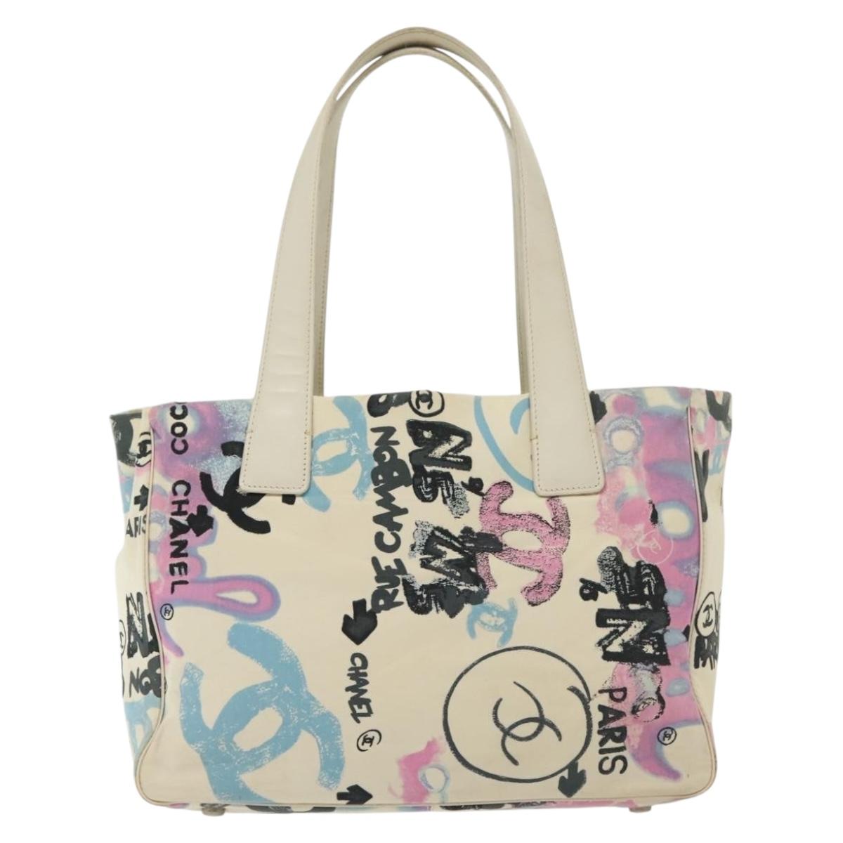 CHANEL New Travel Line Bag Canvas Hawaii Limited White Silver CC Auth 140490 - Jerrillo image 2