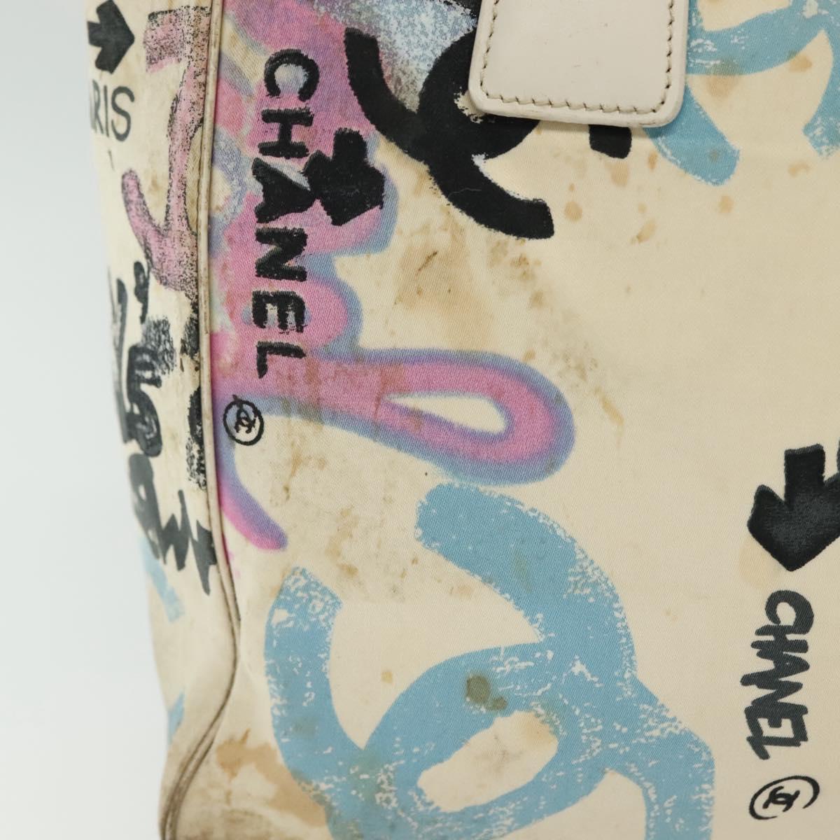 CHANEL New Travel Line Bag Canvas Hawaii Limited White Silver CC Auth 140490 - Jerrillo image 4