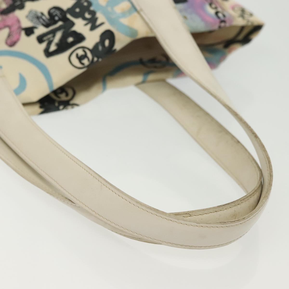 CHANEL New Travel Line Bag Canvas Hawaii Limited White Silver CC Auth 140490 - Jerrillo image 8