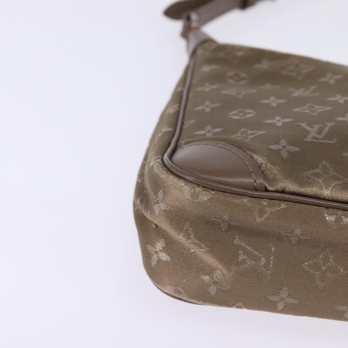 LOUIS VUITTON Monogram Satin Little Boulogne Hand Bag Beige M92143 Auth 145324 - Jerrillo image 7