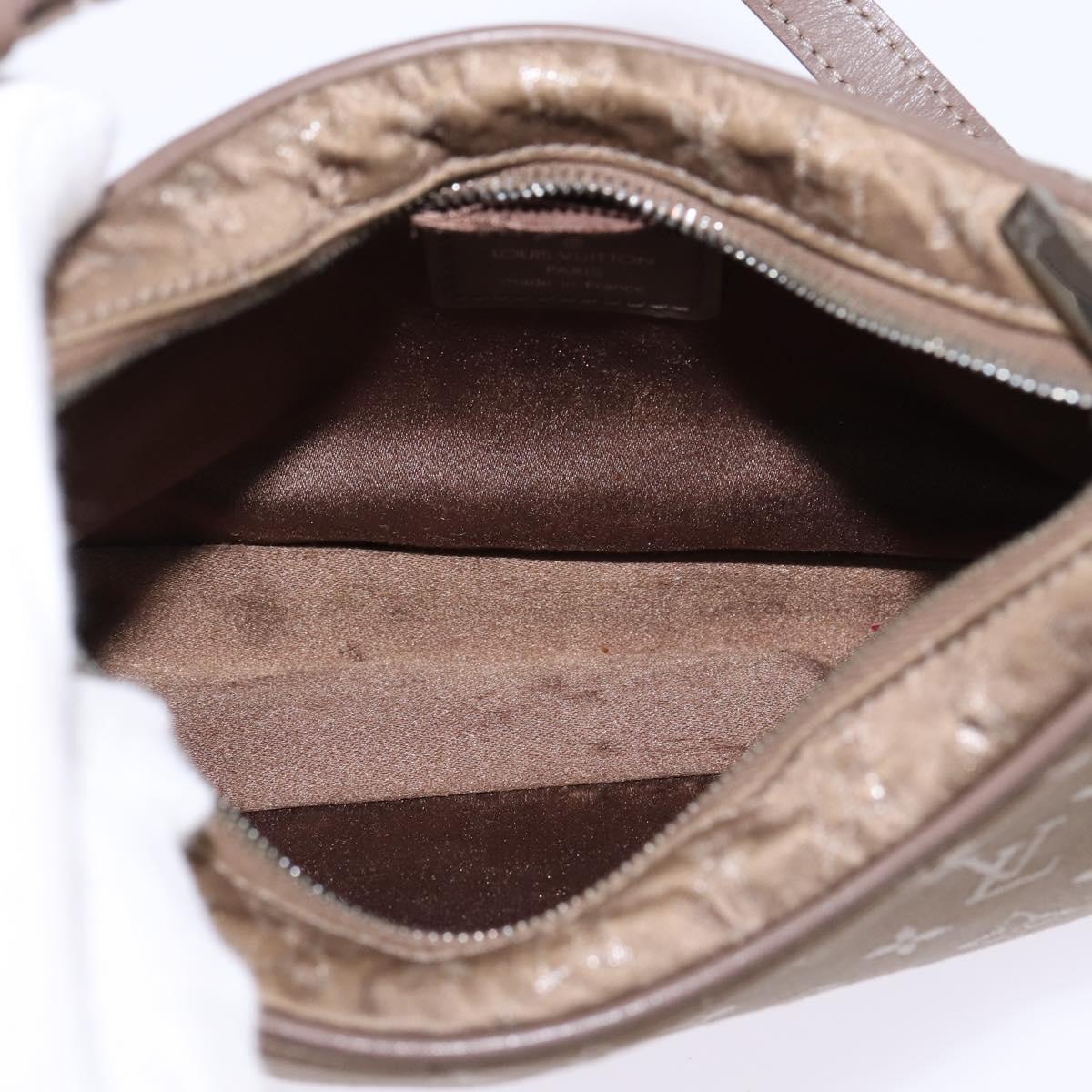 LOUIS VUITTON Monogram Satin Little Boulogne Hand Bag Beige M92143 Auth 145324 - Jerrillo image 8