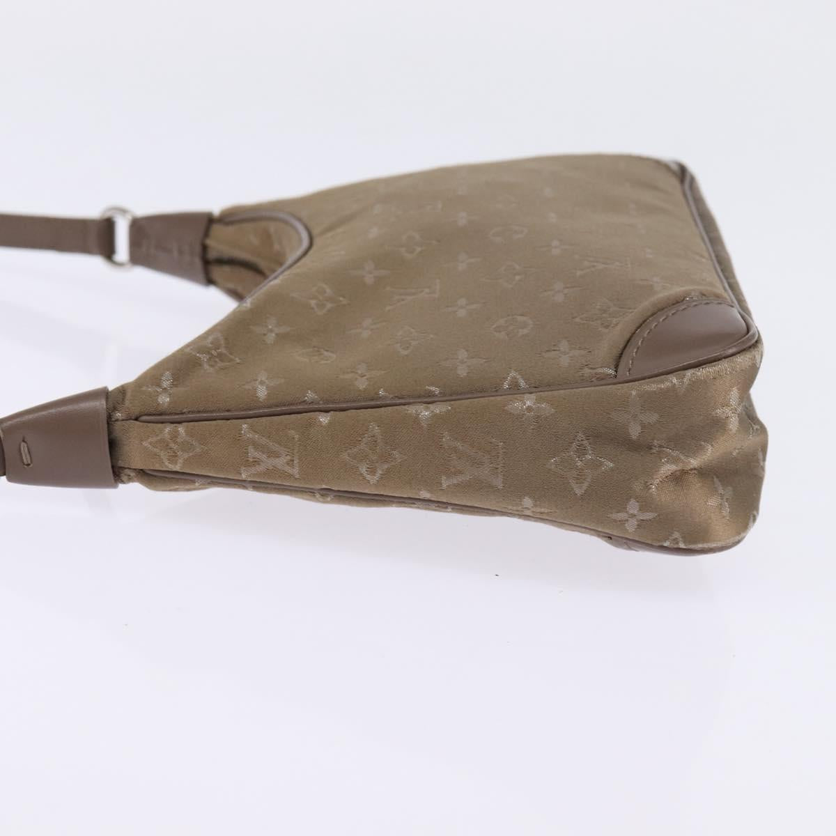 LOUIS VUITTON Monogram Satin Little Boulogne Hand Bag Beige M92143 Auth 145324 - Jerrillo image 3