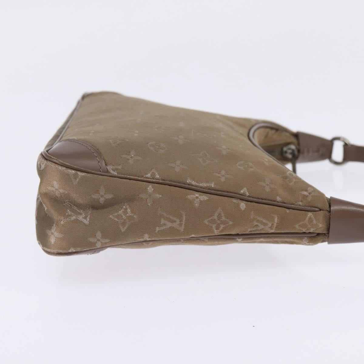 LOUIS VUITTON Monogram Satin Little Boulogne Hand Bag Beige M92143 Auth 145324 - Jerrillo image 4