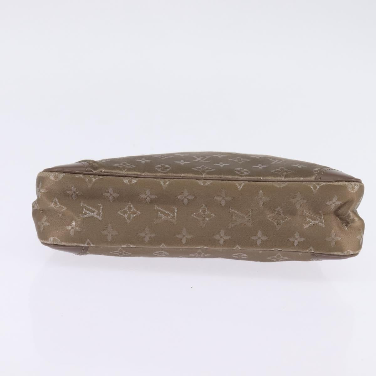 LOUIS VUITTON Monogram Satin Little Boulogne Hand Bag Beige M92143 Auth 145324 - Jerrillo image 5