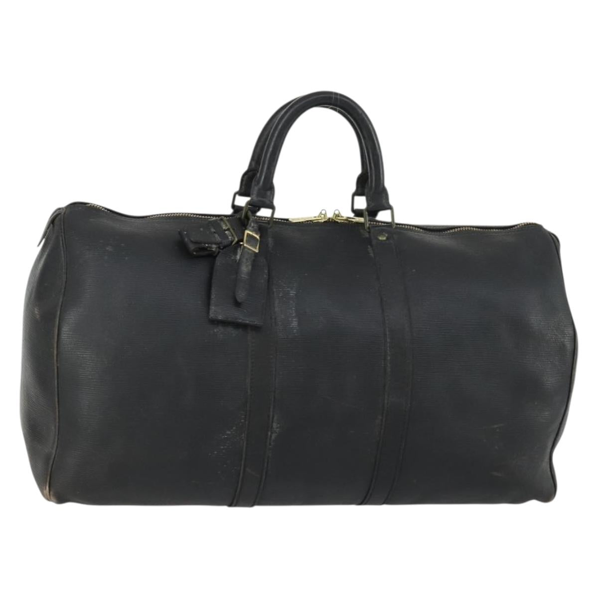 LOUIS VUITTON Epi Keepall 50 Boston Bag Black M42962 LV Auth 160071 - Jerrillo